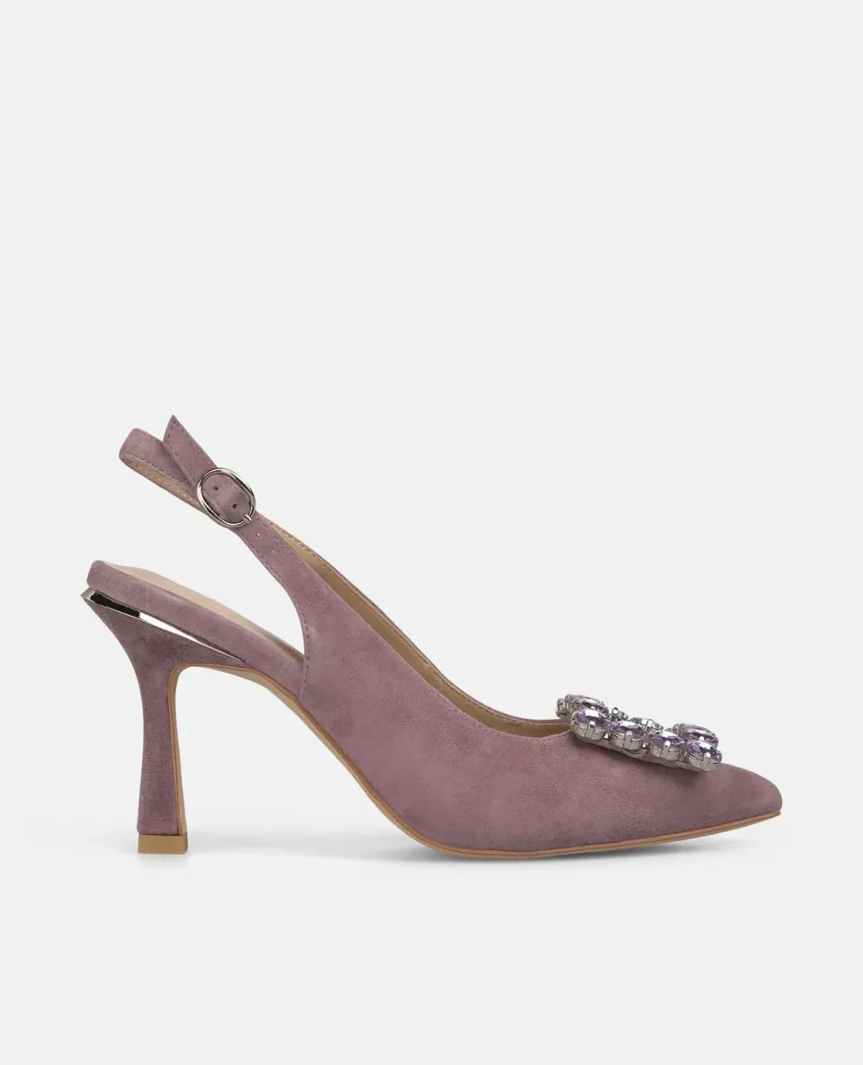 Alma en Pena V262004 escarpins slingback cuir lavande 9 cm