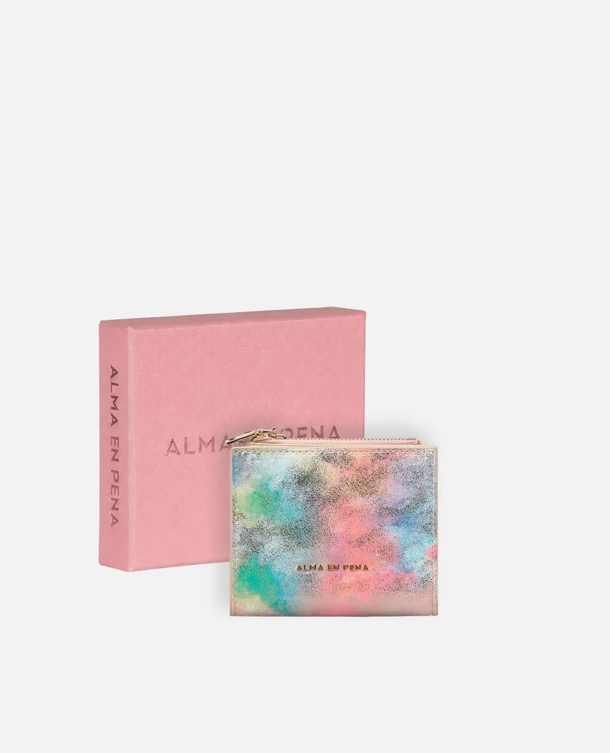 Alma en Pena WT100 portefeuille rose cuir fantaisie