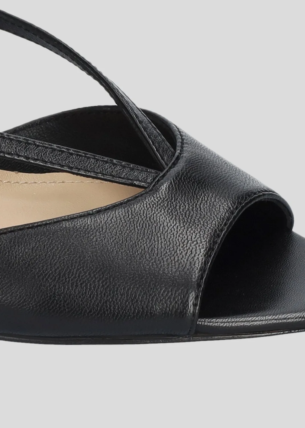 Lola Cruz Streep 65 sandales à talon noir 6,5 cm