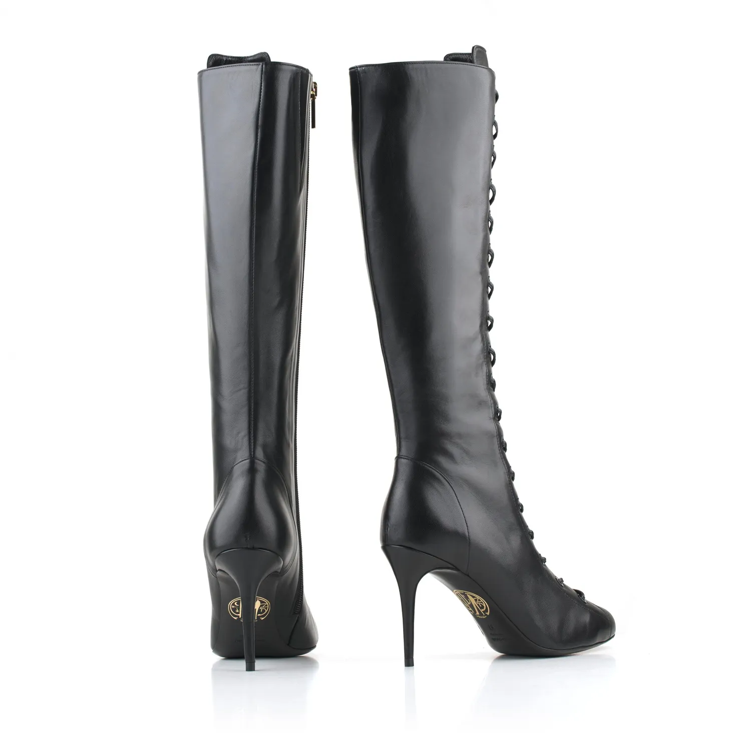 Maison Ernest Bandit Botte 85 bottes noir cuir mat