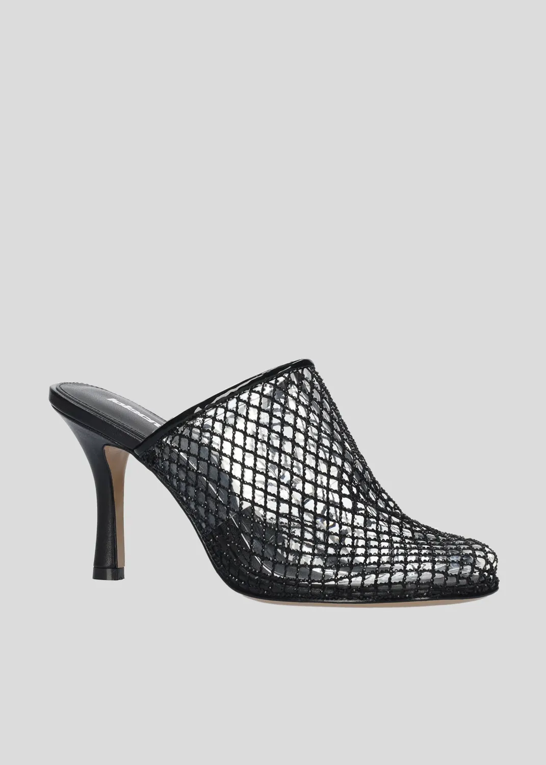 Lola Cruz Ruby Mule 85 mules noires talon 8,5 cm