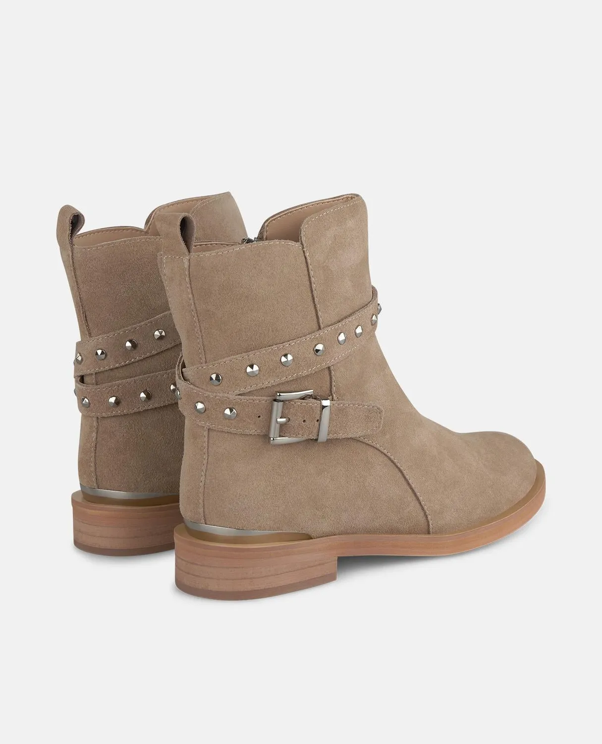 Alma en Pena I2554302 Bottines Plates Vison 3 cm Cuir