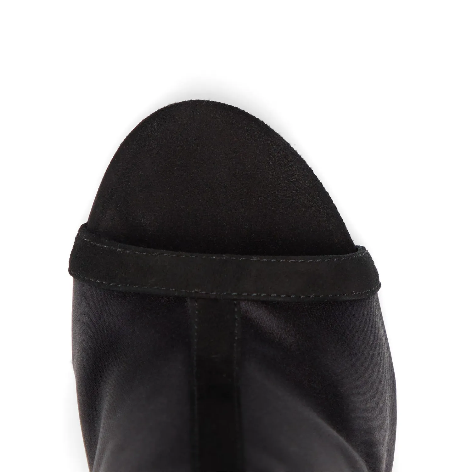 Maison Ernest Onyx 95 bottines noir velours satin 9,5 cm