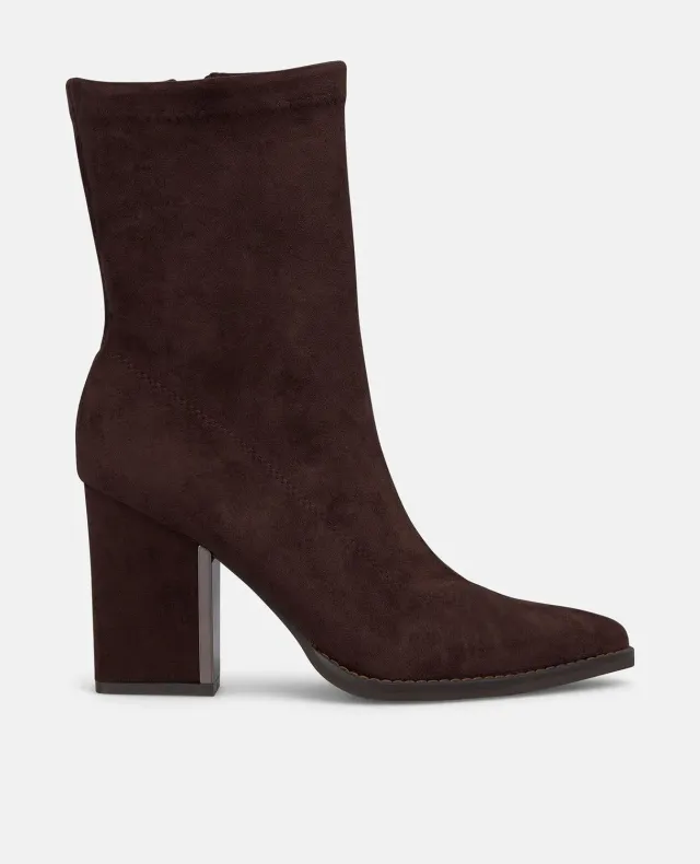Alma en Pena I2652148C bottines effet daim marron talon 8 cm