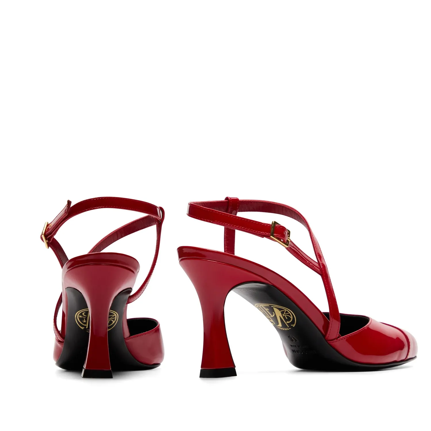 Maison Ernest Ariane 75 escarpins rouge vernis