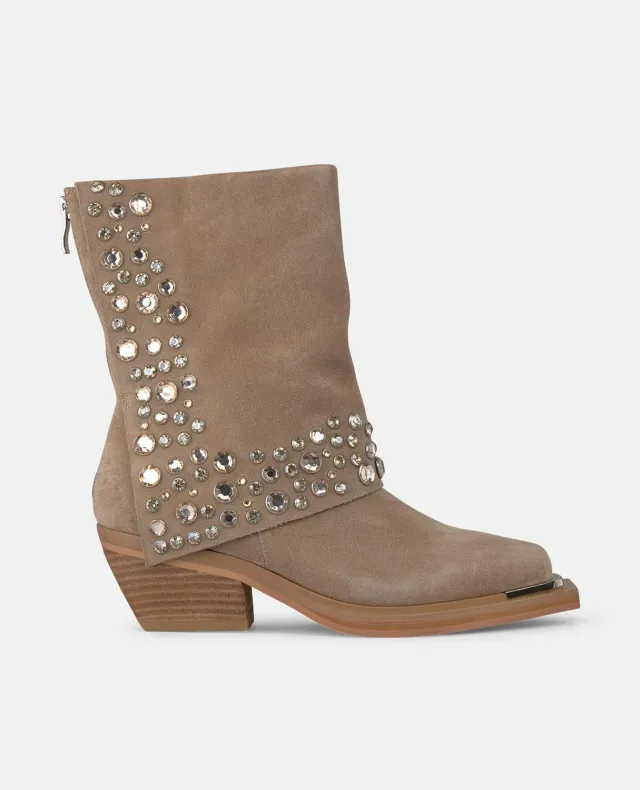 Alma en Pena I250967 bottines cloutées vison talon 6 cm