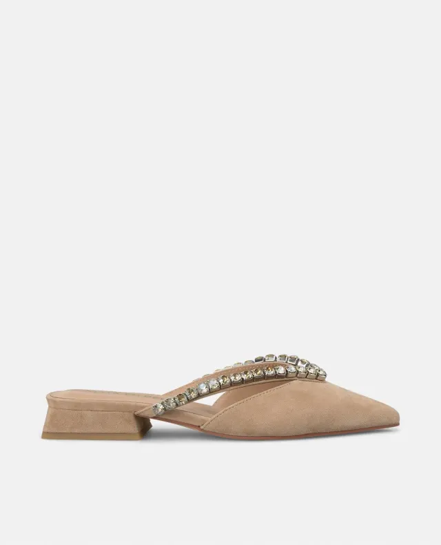 Alma en Pena V250485 mule plate arena strass cuir