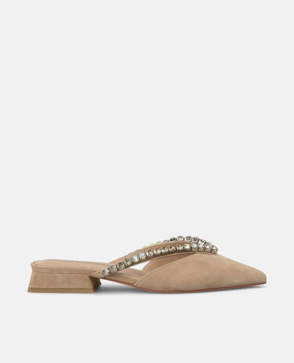 Alma en Pena V250485 mule plate arena strass cuir