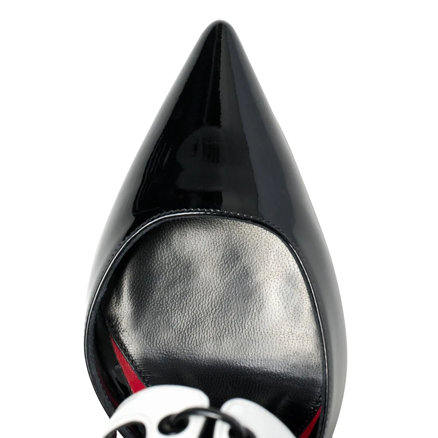 Maison Ernest Gatsby 100 sandales noir blanc cuir vernis