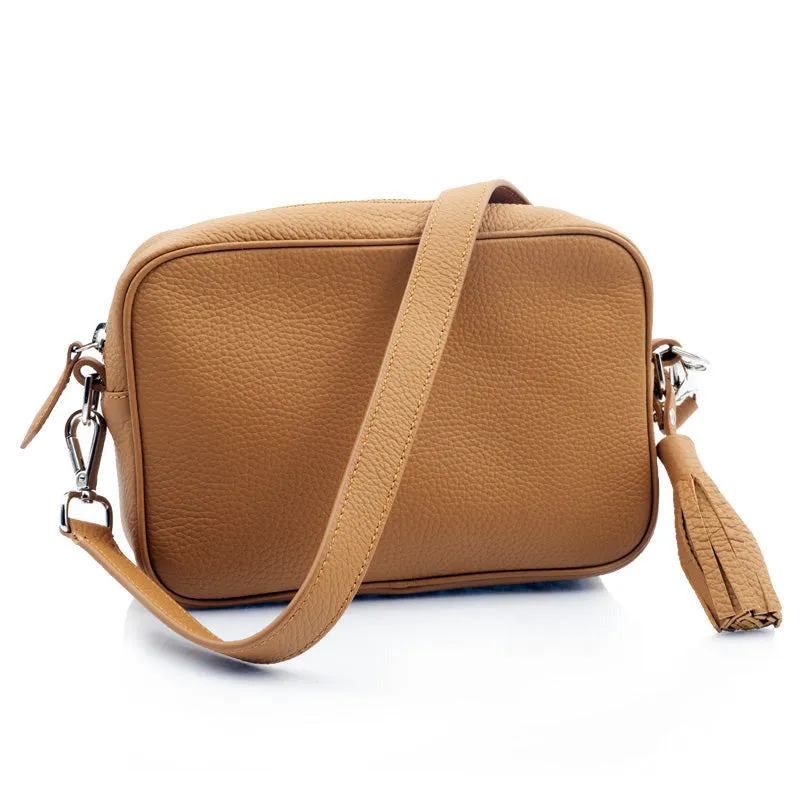 Bégum Paris Adèle sac miel cuir grainé 22 cm