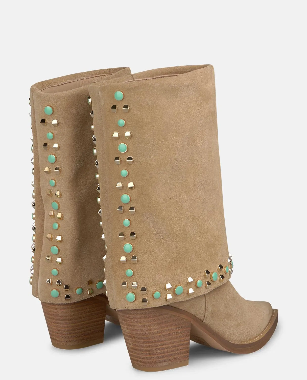 Alma en Pena I260679 bottes santiag sable talon 7 cm
