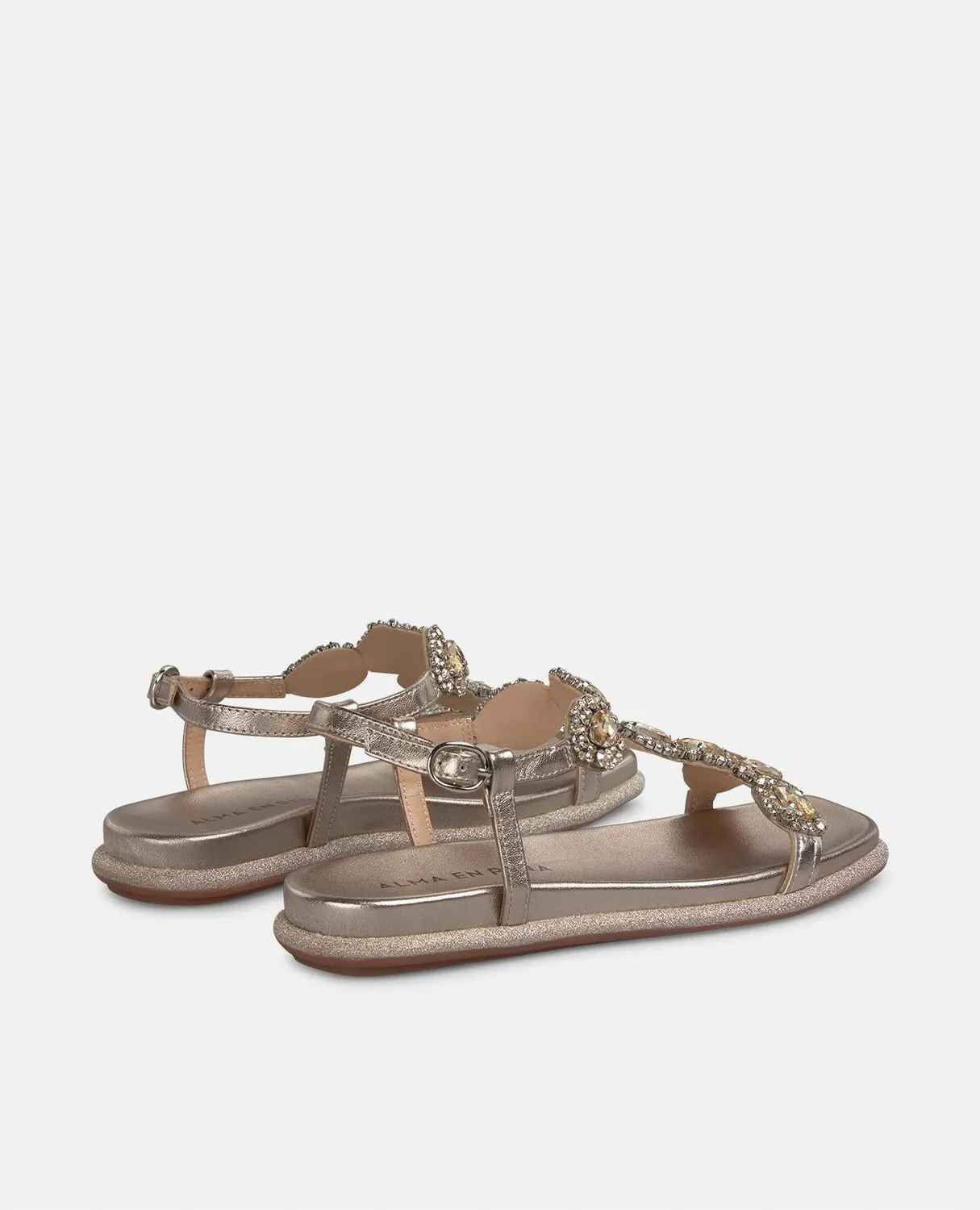 Alma en Pena V251601 sandales bronze plates 2 cm