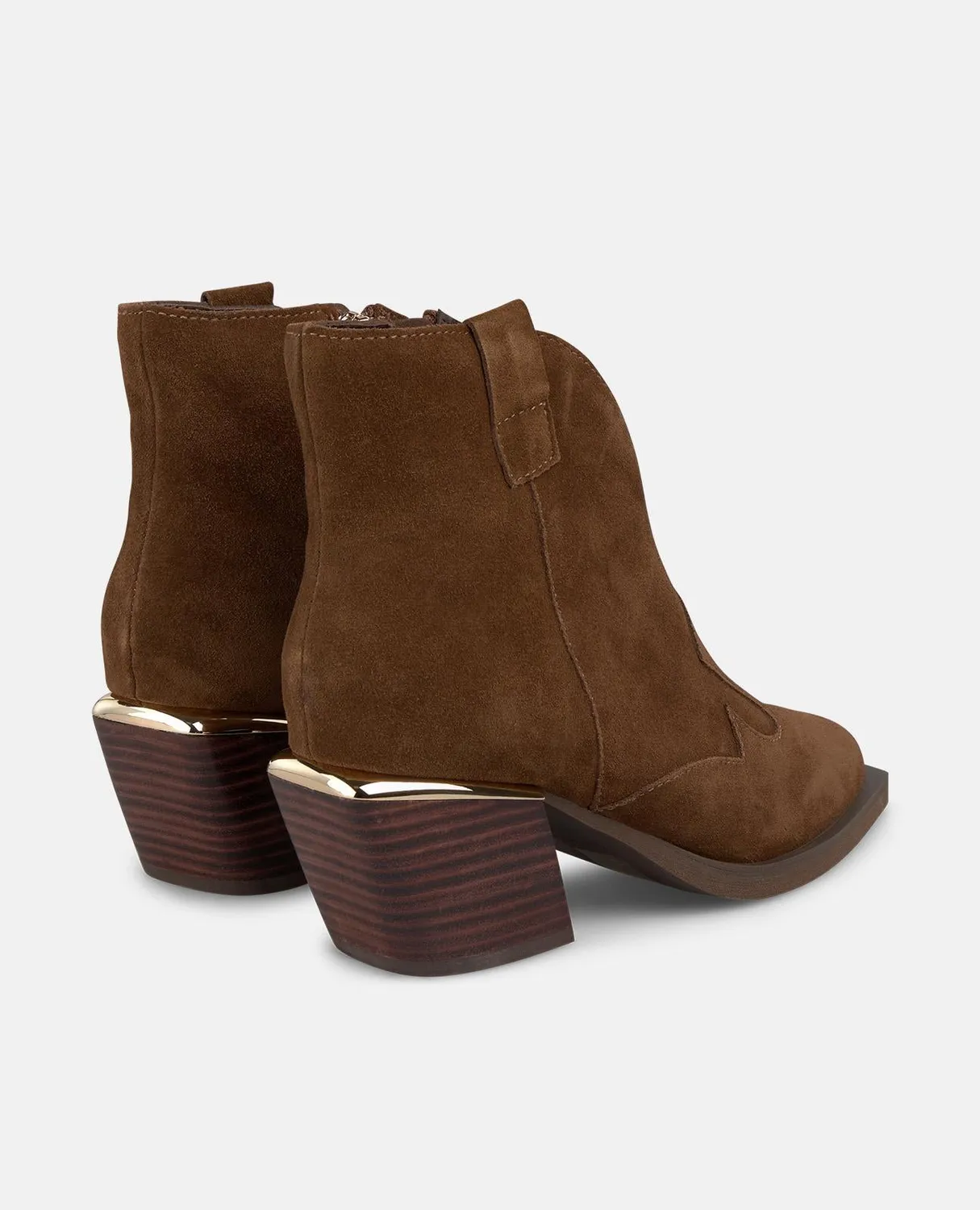 Alma en Pena I250801 bottines cuir camel talon 7 cm