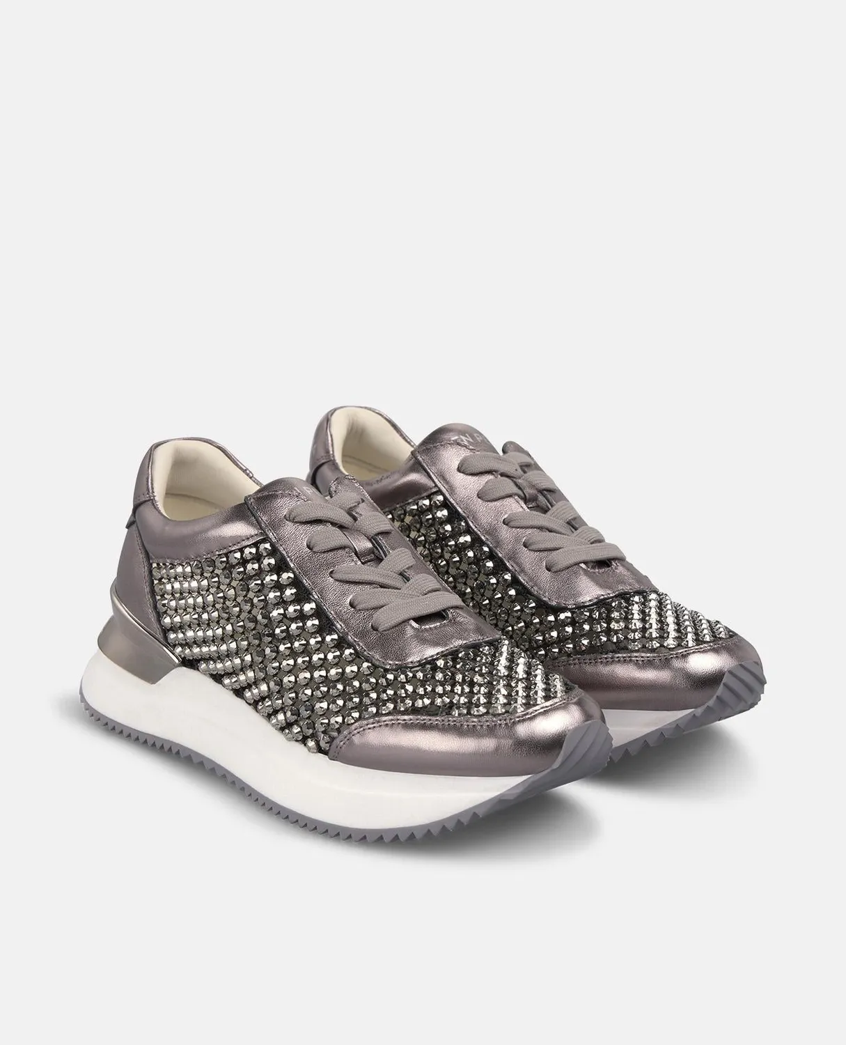 Alma en Pena V260353 baskets argent plateforme 4,5 cm