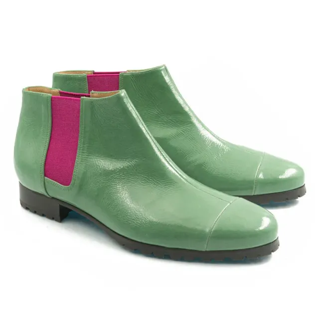 Bégum Paris Lucrèce Vogue boots femme jade vernis