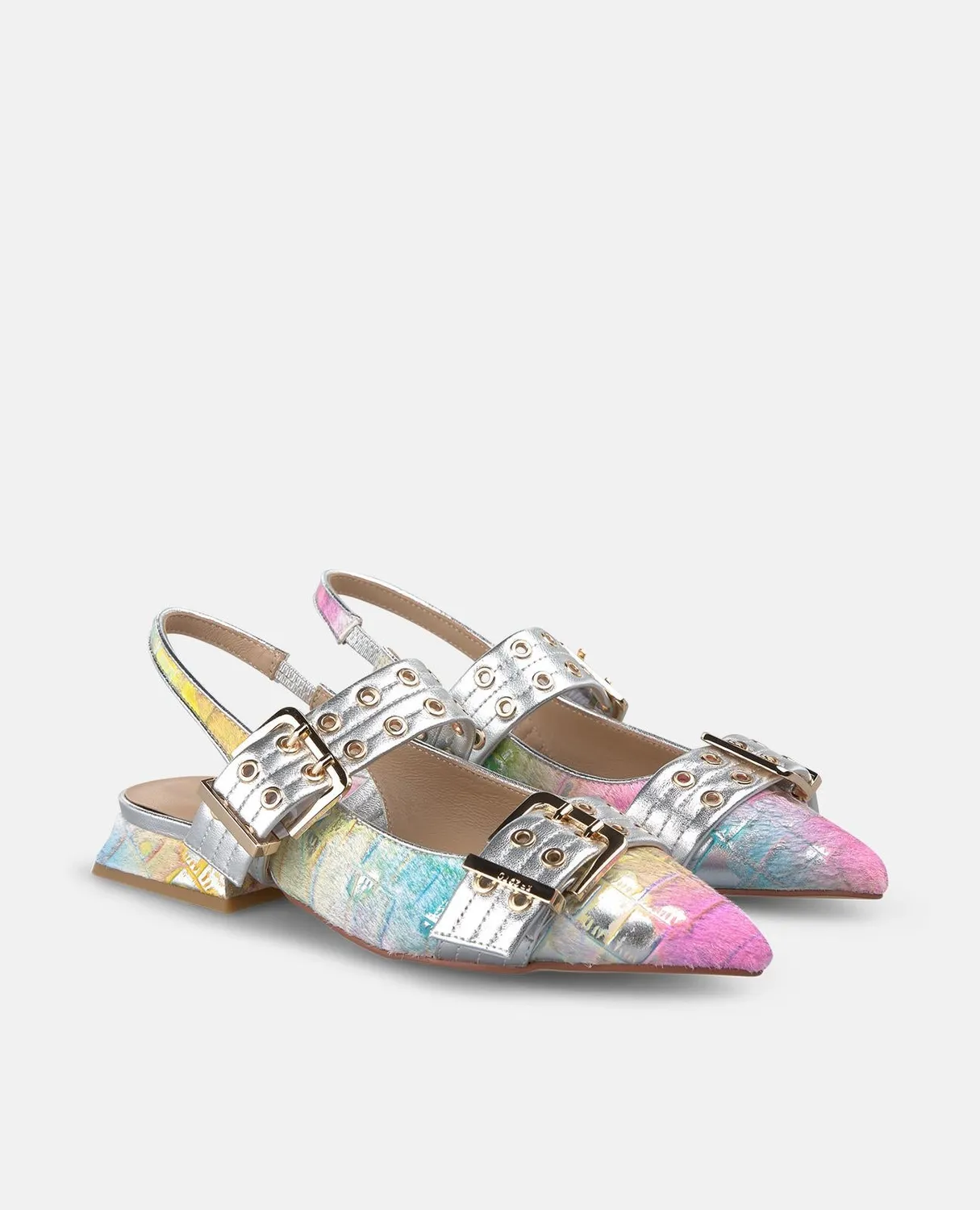 Alma en Pena V261005 slingback plat multicolore