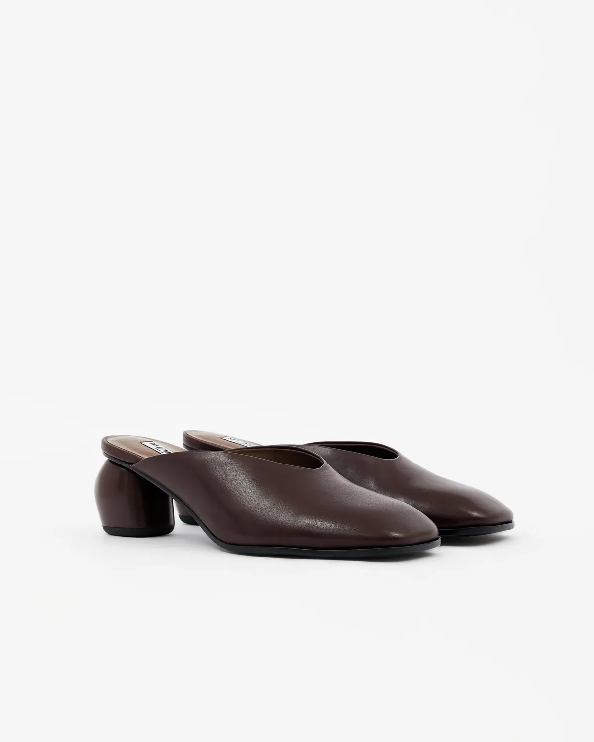 Mi/Mai Junya II Low sabot bordeaux cuir