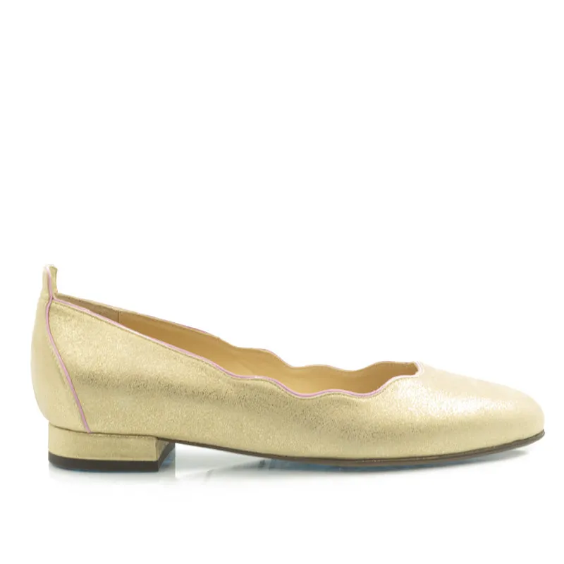 Bégum Paris Orgeval ballerines cuir doré