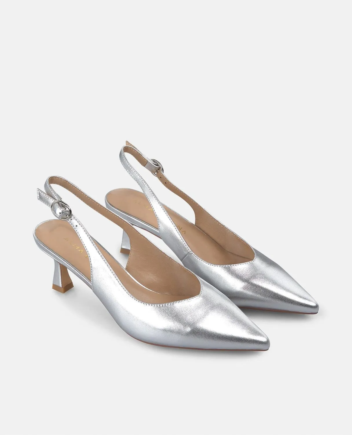 Alma en Pena V250650 escarpins argent cuir 6 cm