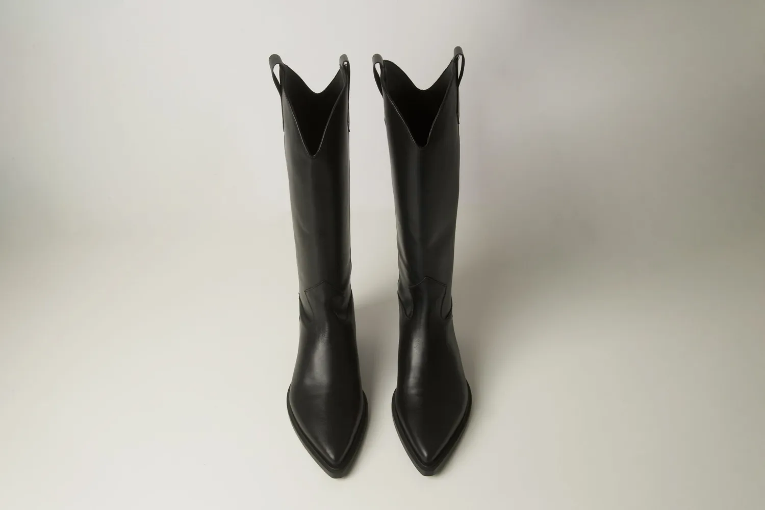 Matteo Pitti Texano bottes santiags noires cuir