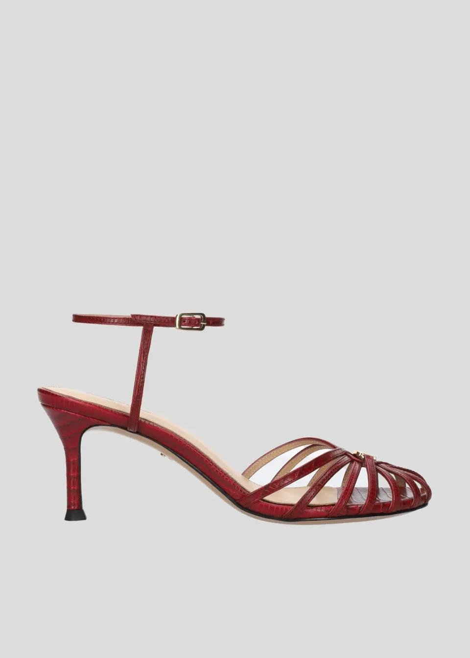 Lola Cruz Tango 65 sandales talons bordeaux