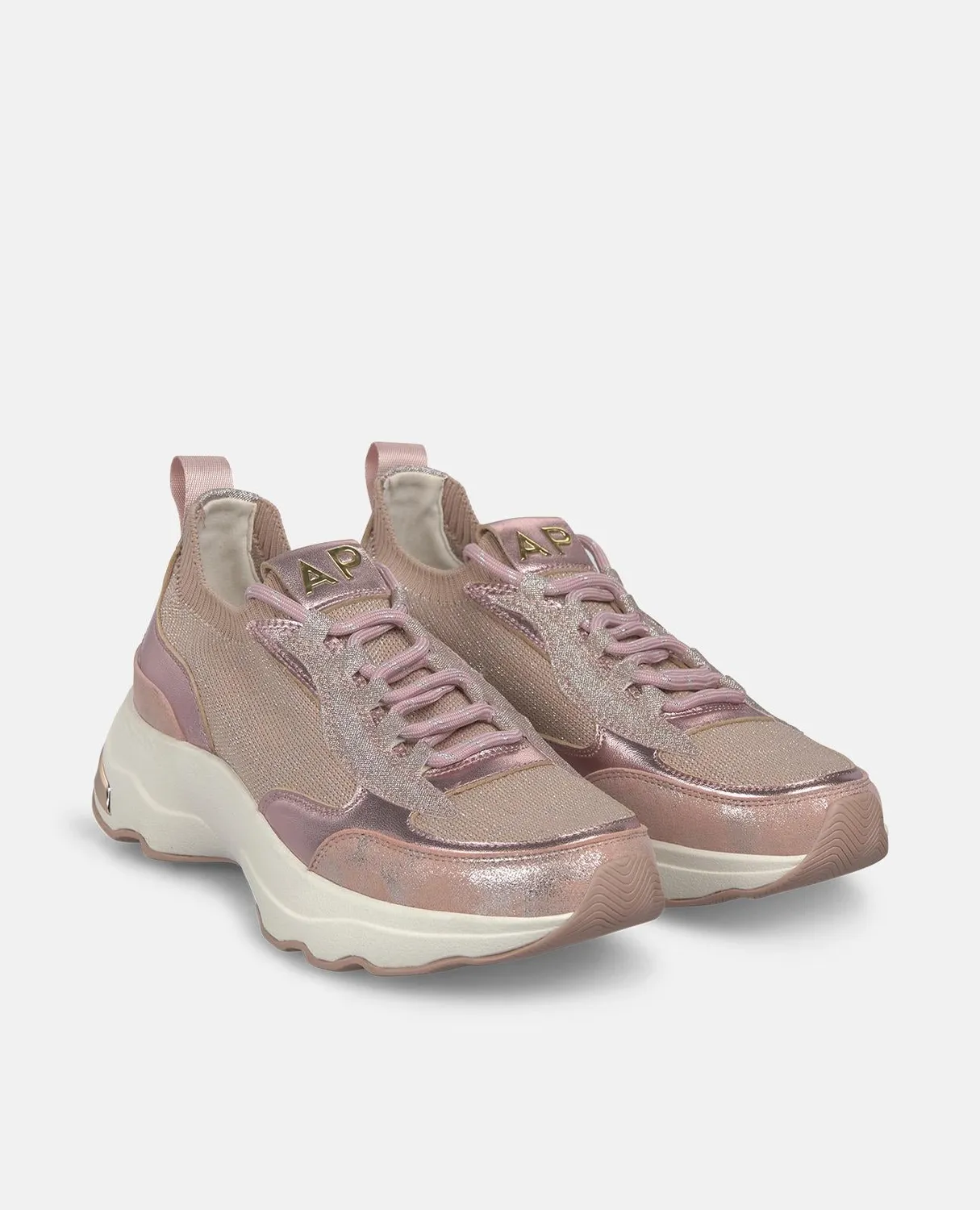 Alma en Pena V2652600 sneakers plateforme roses 4,5 cm