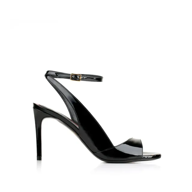 Maison Ernest Flavien 80 sandales noir cuir vernis