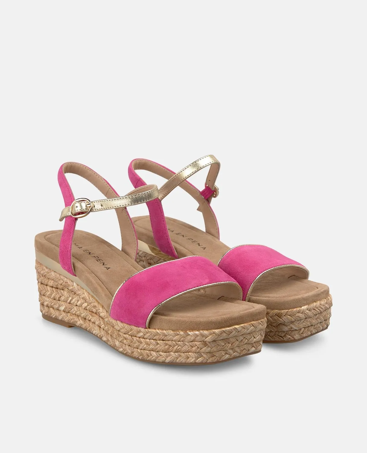 Alma en Pena V266500 sandale compensée fuchsia 7,5 cm