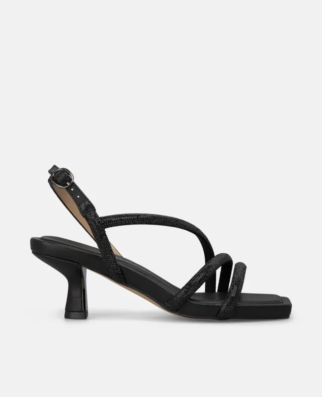 Alma en Pena I250090 sandales noir strass talon 5,5 cm