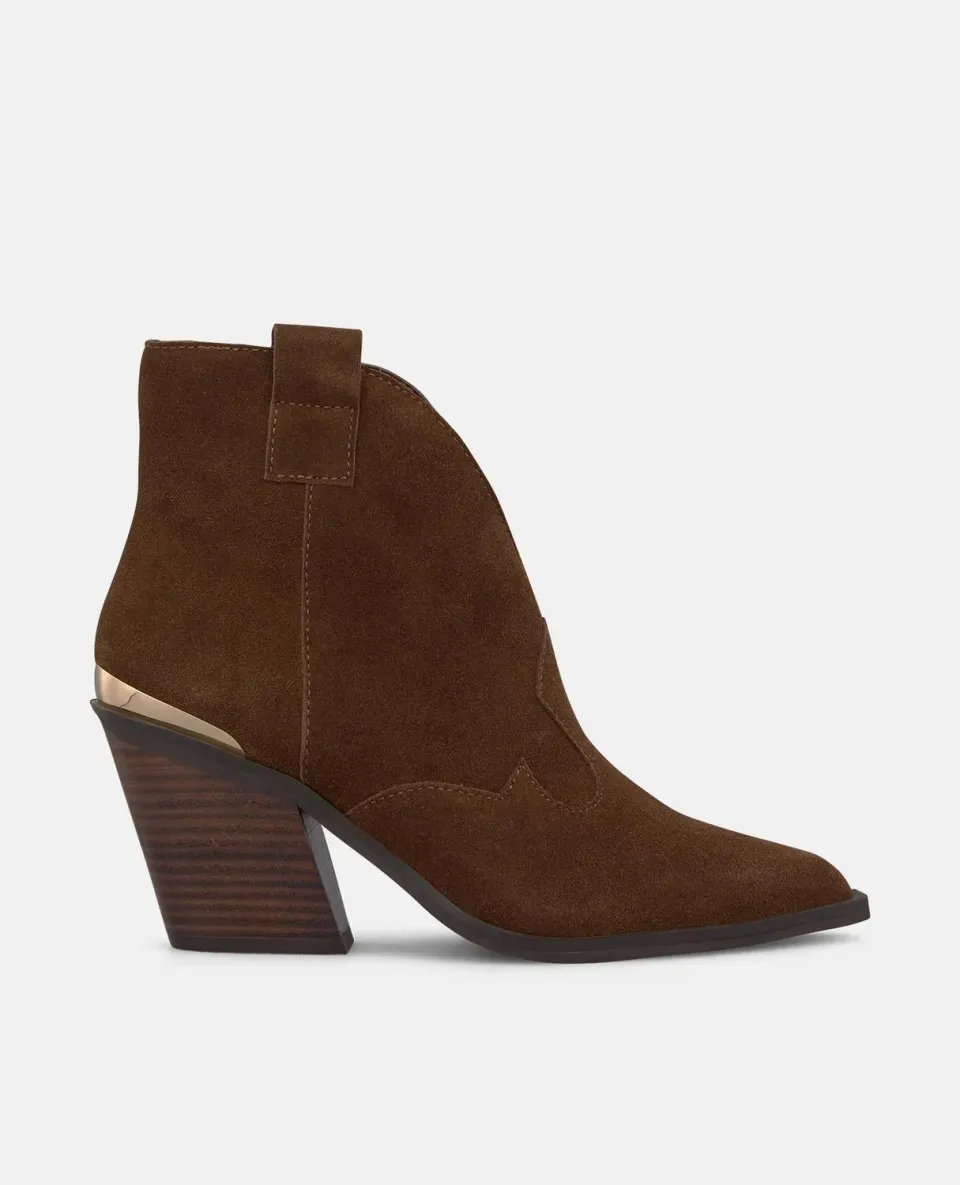Alma en Pena I2652607C bottines ante camel talon 8 cm