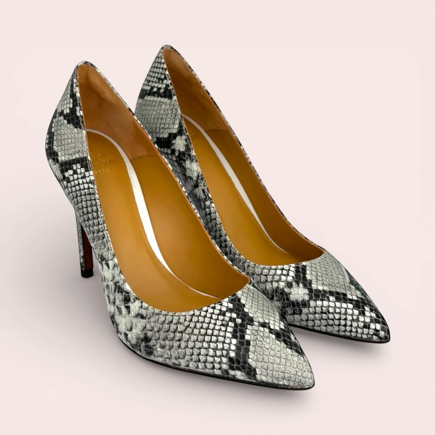 Karine Arabian Francesca escarpin taupe talon 105