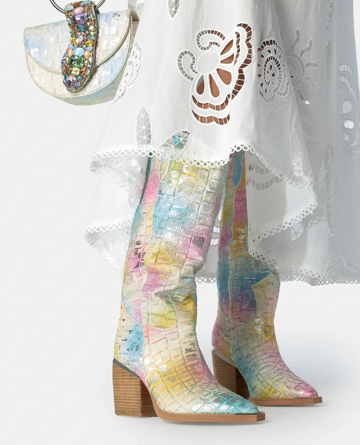 Alma en Pena V260108 bottes campera cuir multicolor 7 cm