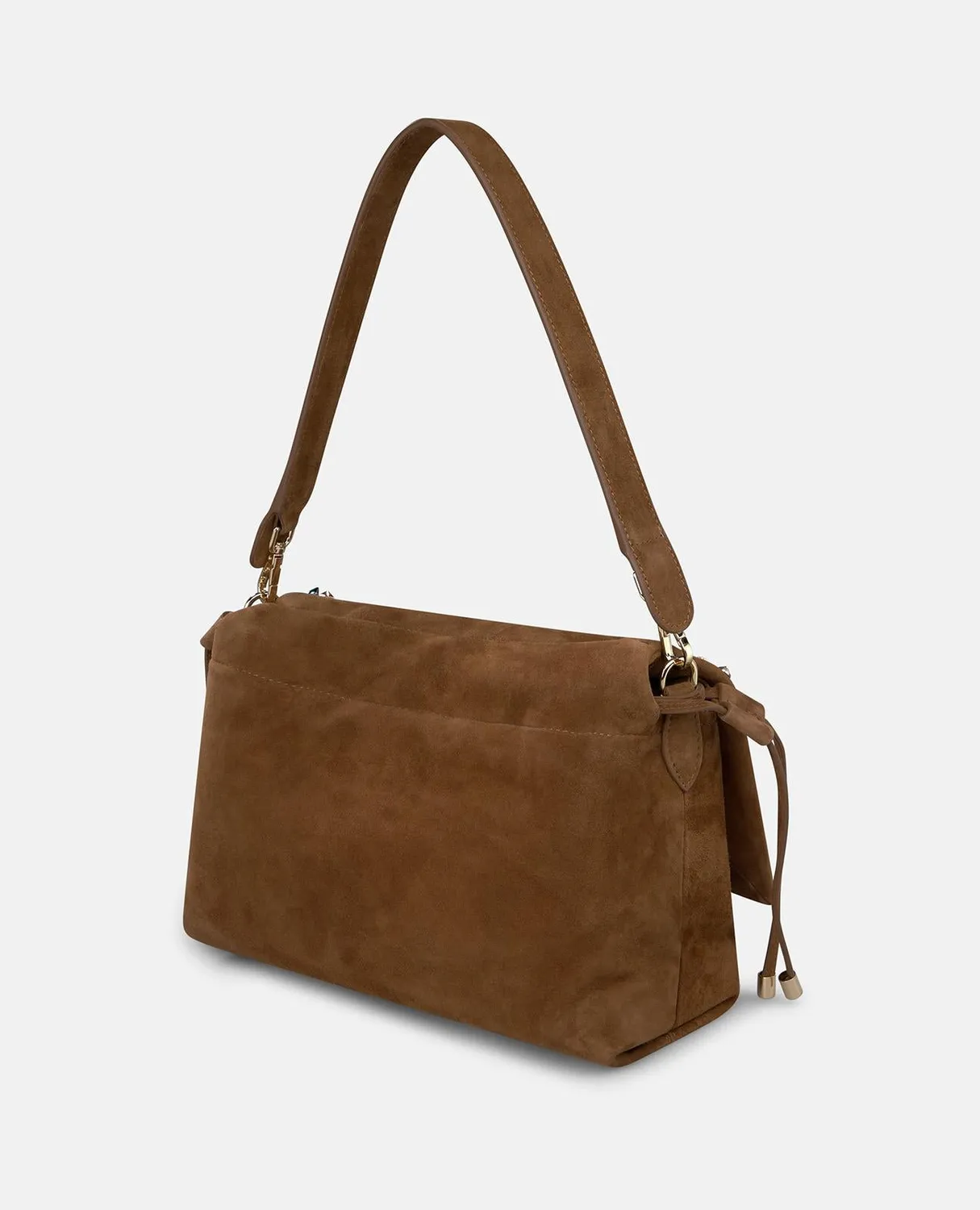 Alma en Pena V26BG045 sac cuir caramel clouté