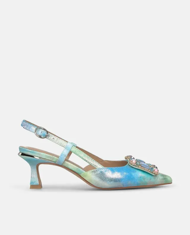 Alma en Pena V262223 escarpins bleu talon 6 cm