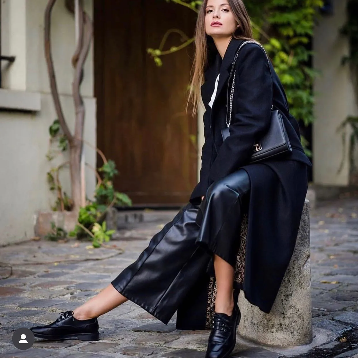 Karine Arabian Washington derbies cuir noir