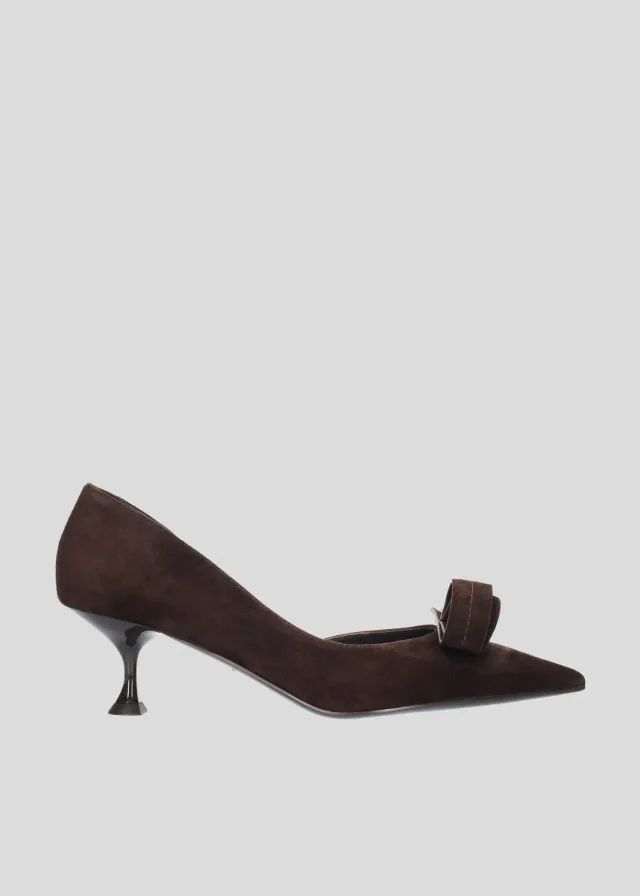 Lola Cruz Blair 55 escarpins chocolat talon 5,5 cm
