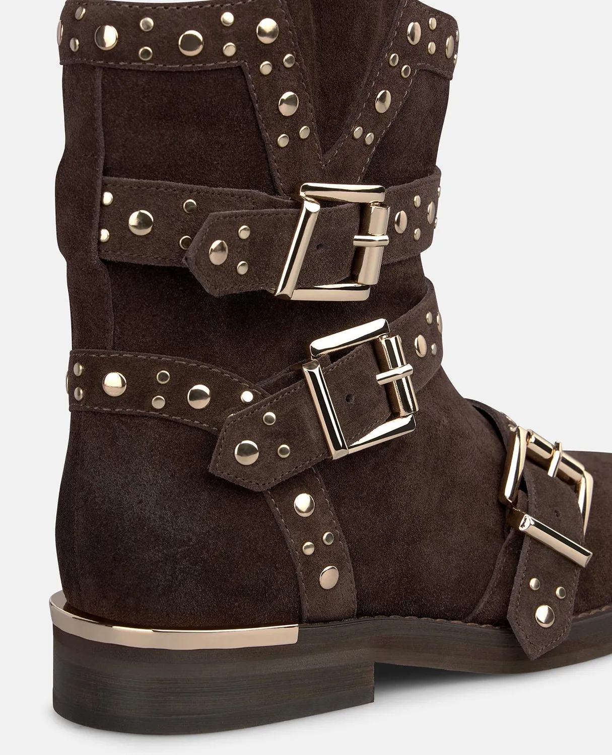 Alma en Pena I260902 bottines cuir marron talon plat