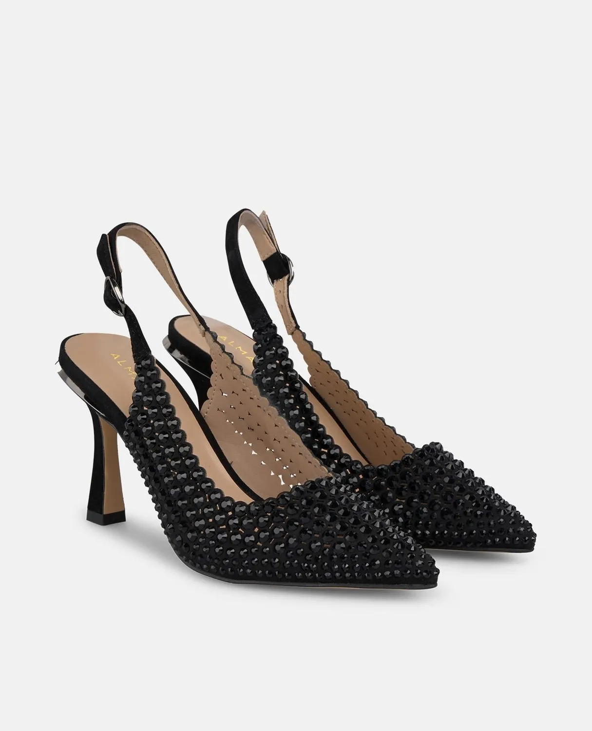 Alma en Pena I250408 escarpin noir strass talon 9cm