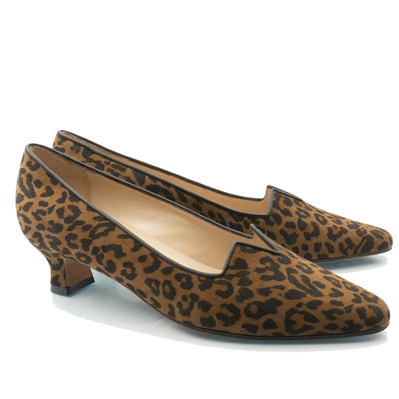Bégum Paris Marquise escarpins léopard rouge talon 4 cm