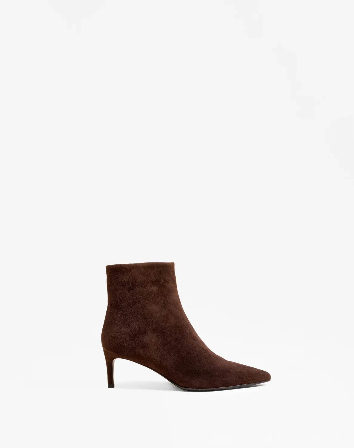 Mi/Mai Noura Low bottines suède marron talon 6 cm