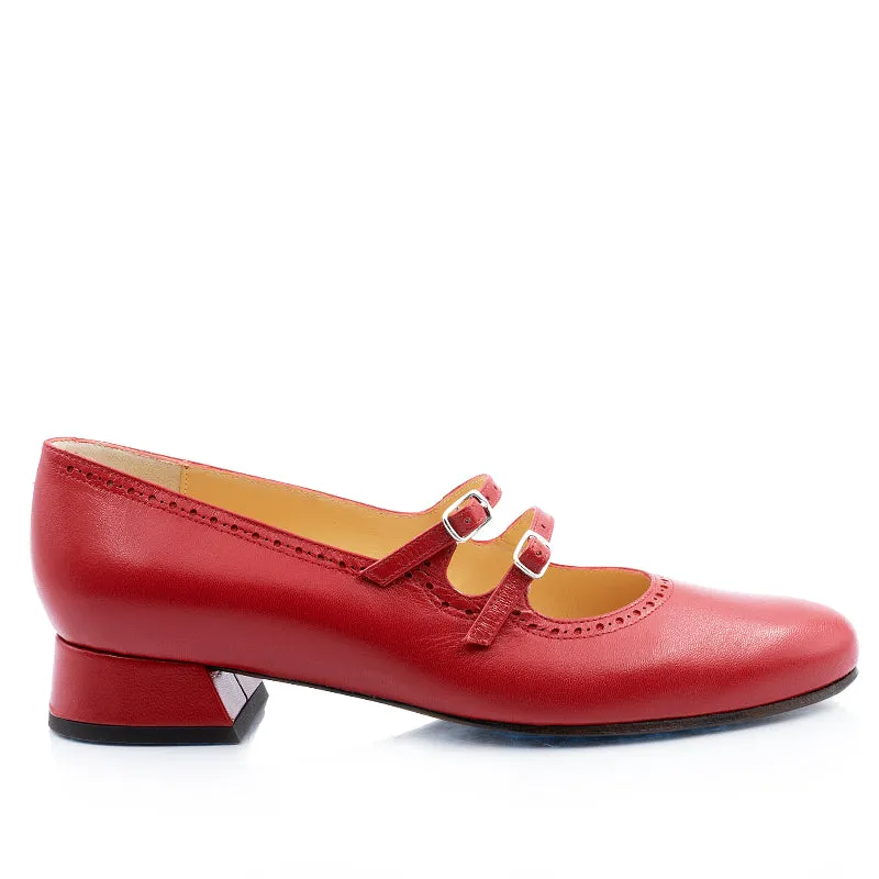 Bégum Paris Servane babies tweed cuir verni 2 cm