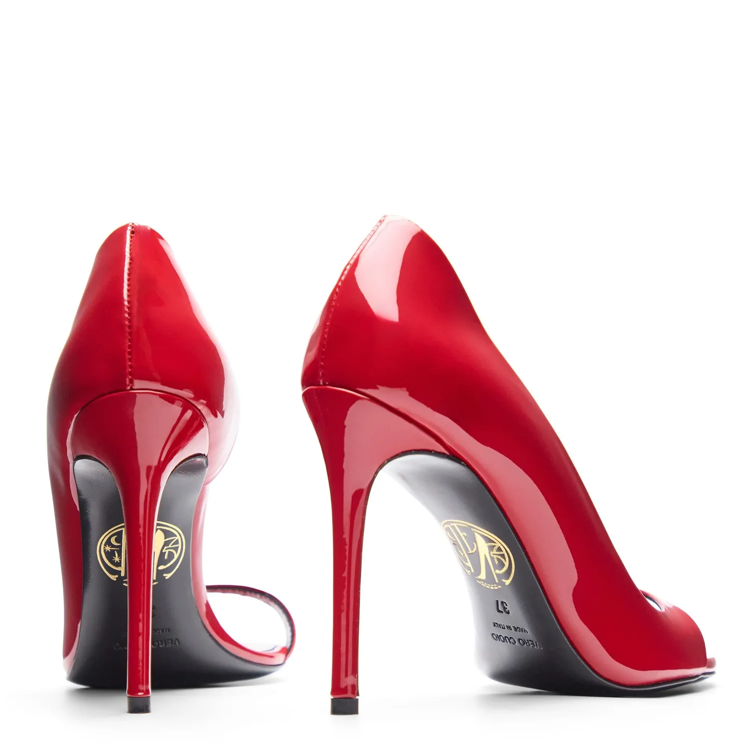 Maison Ernest Plaisir 100 escarpins rouge cuir vernis