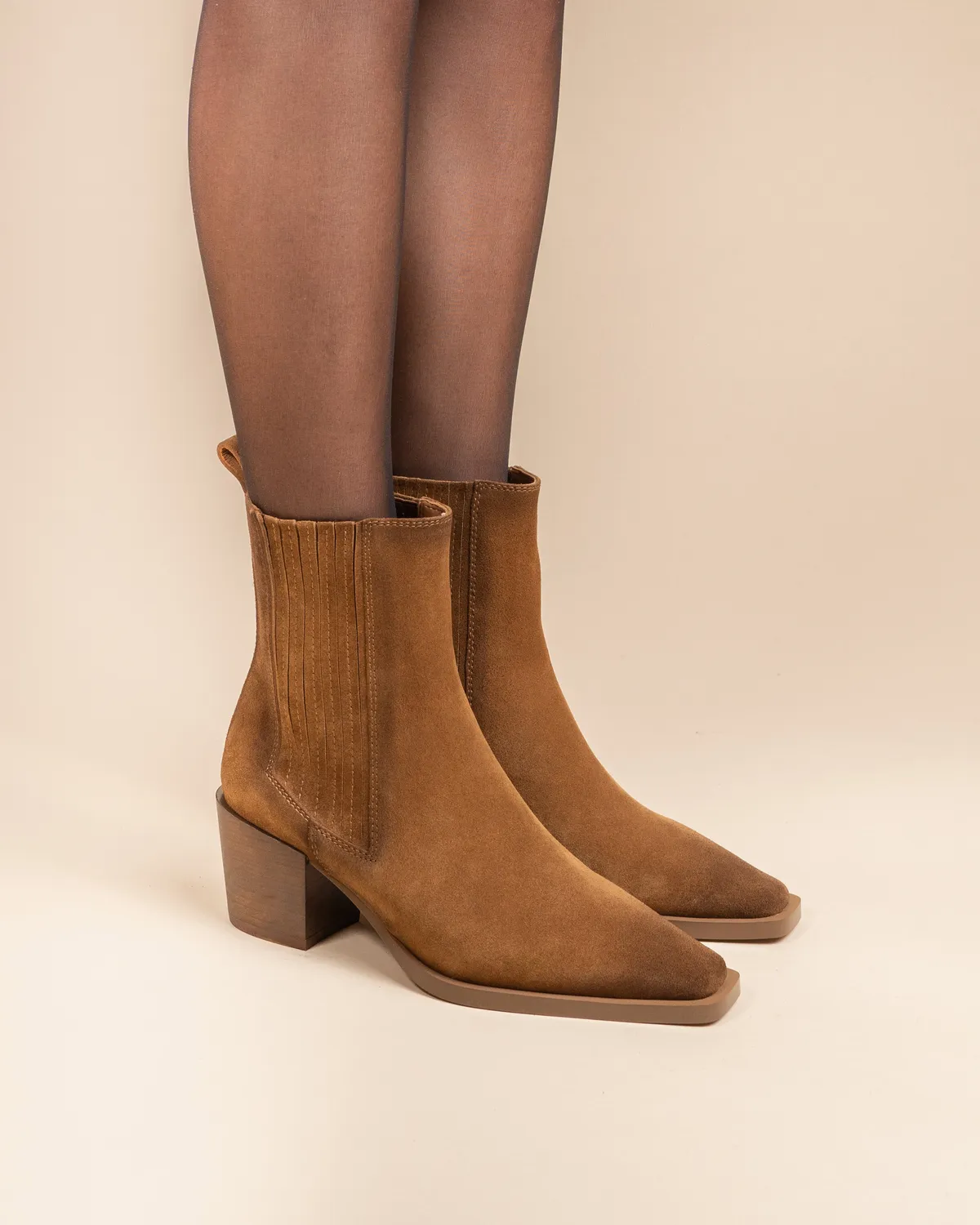 Mi/Mai Jane II Brown bottines daim marron