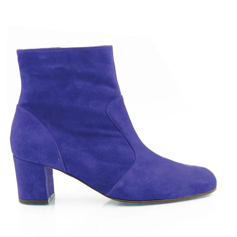 Bégum Paris Sherpa bottines femme violet talon 5 cm