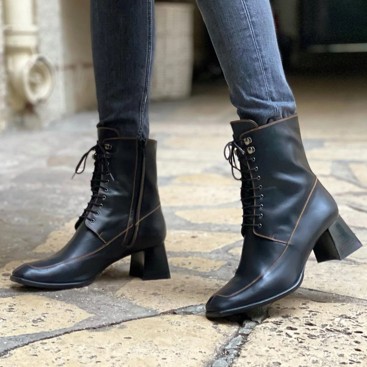 Karine Arabian EDITH bottines noir 38 lacets