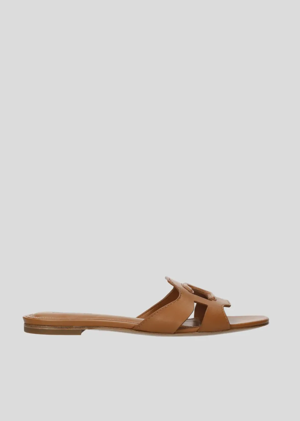 Lola Cruz Cuirine sandales plates cuir cuero