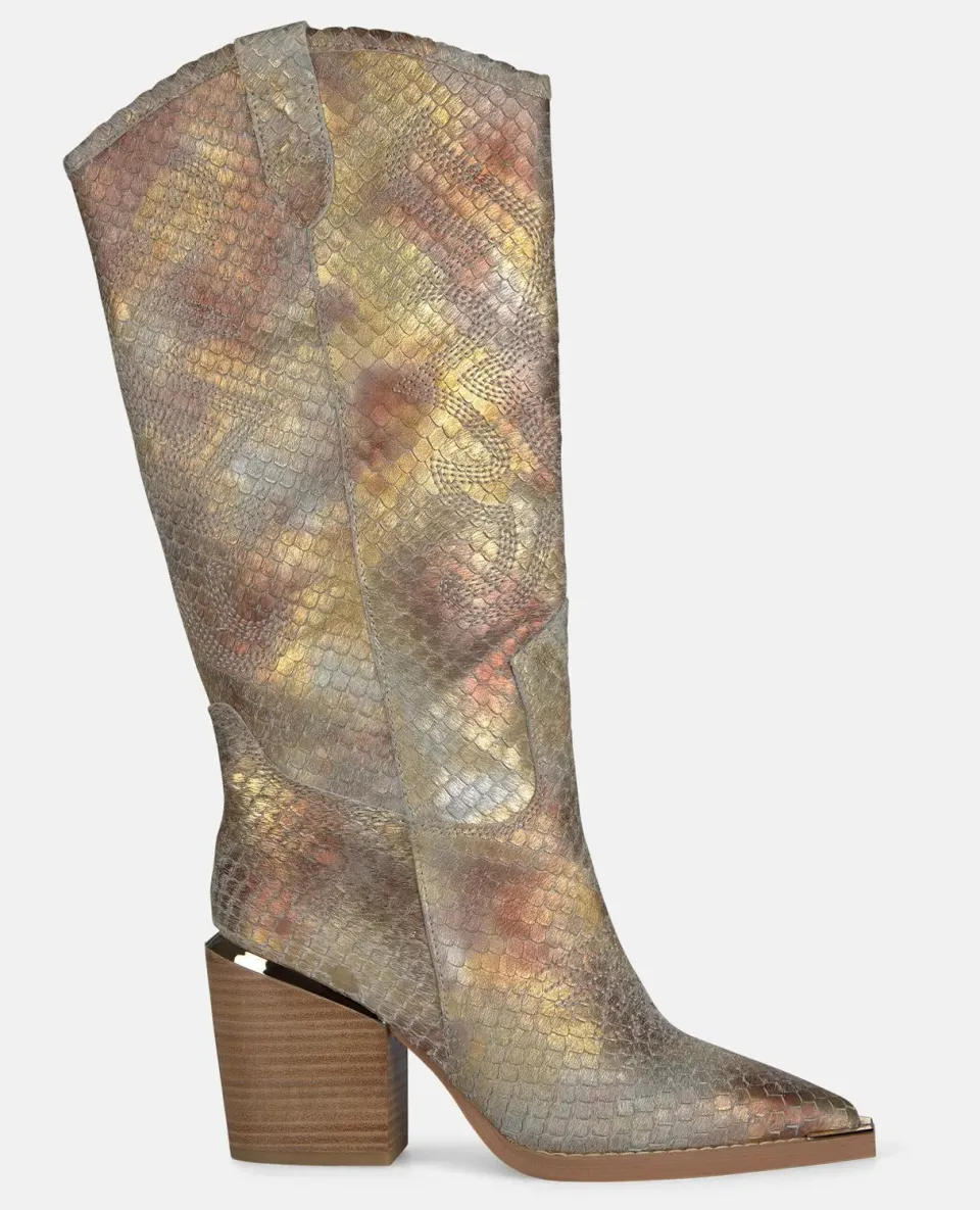 Alma en Pena V260108 bottes campera camel talon 7,5 cm