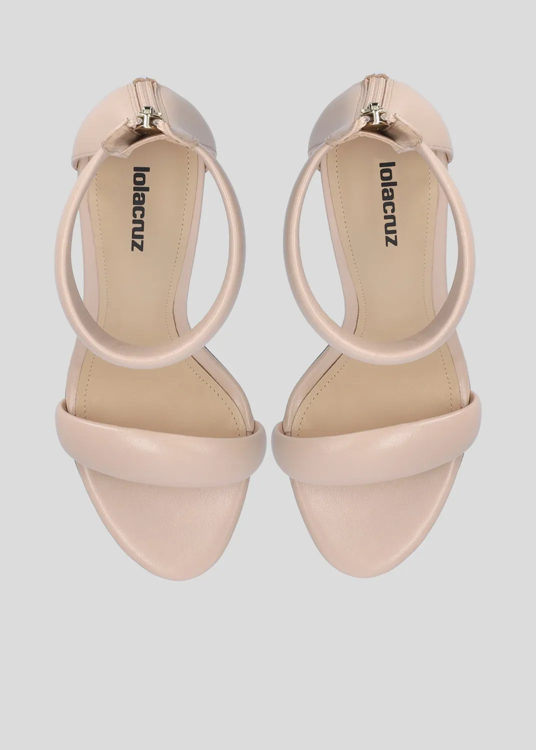 Lola Cruz Amy 90 sandales nude talon 9 cm