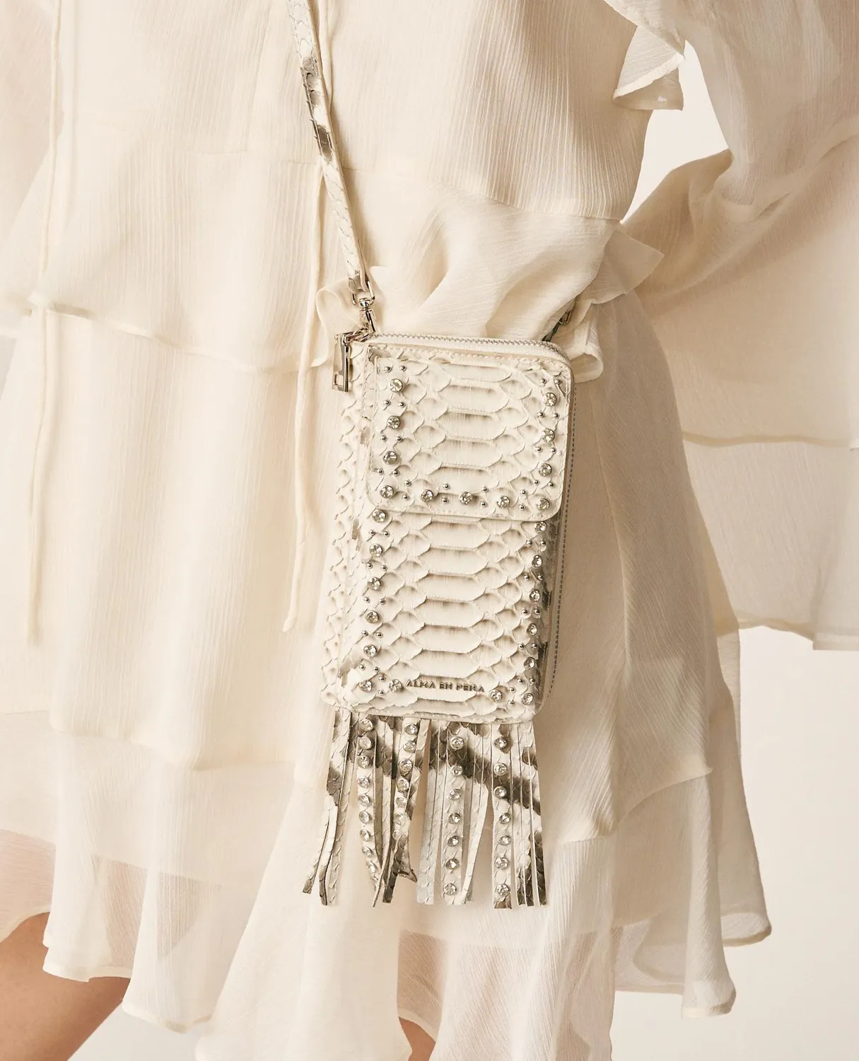 Alma en Pena V26WT016 sac cuir gris Natalia