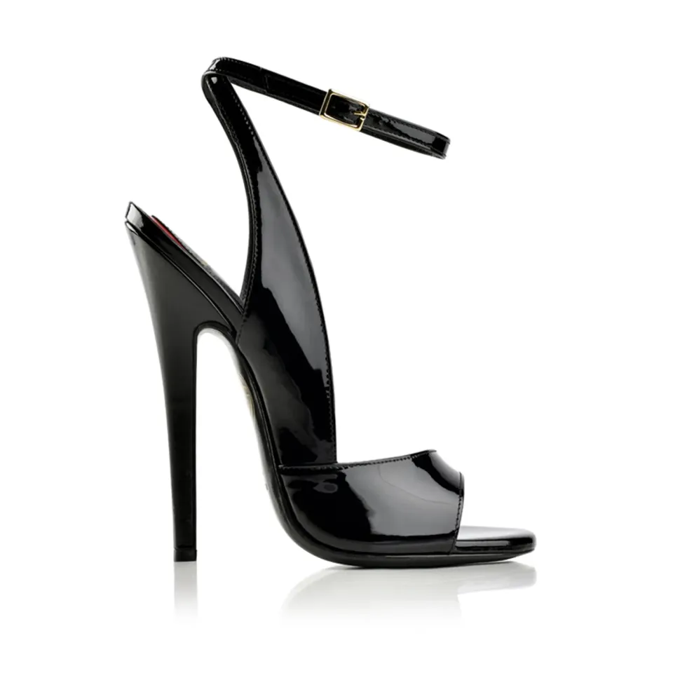 Maison Ernest Flavien 140 sandale noir cuir vernis